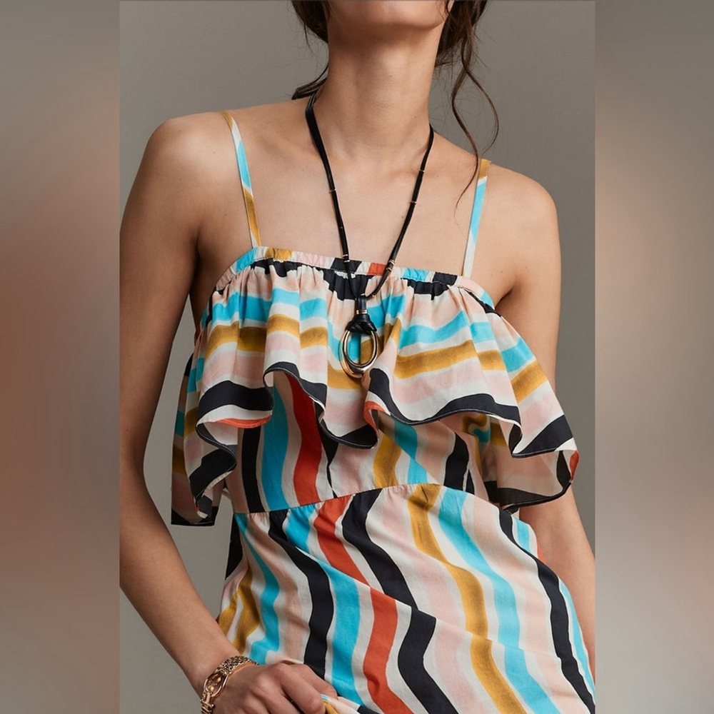FARM Rio Colorful Wave Maxi Dress - Picture 3 of 11
